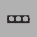 [CH2407BK] Accesorio Triple para Empotrar Foco LED CH2407