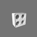 [CH4WH] Accesorio Cubo Cuadruple Superficial para Foco Led CH10W