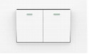 [CNTTC02BK] CNTTC02BK Toma Interruptor Doble CURVE
