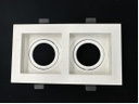 [AOE34WH] AOE34WH* Accesorio Doble para empotrar dicróico WH